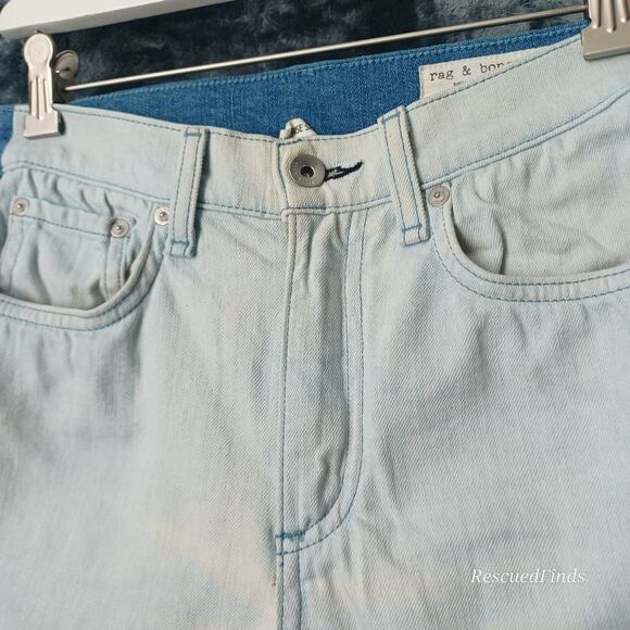 Rag & Bone High Rise Skinny Two Tone Jeans W25 L30 - Picture 3 of 8
